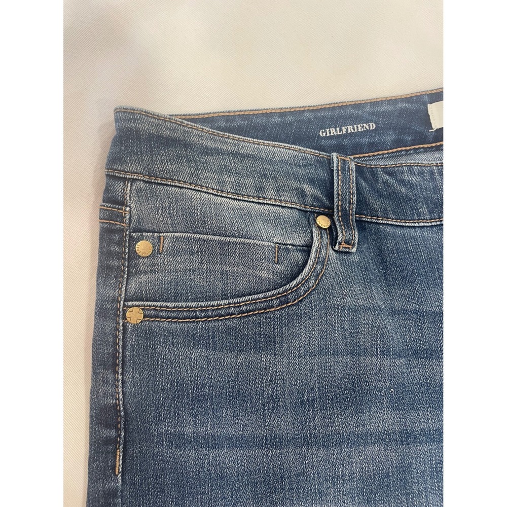 Liverpool Los Angeles Eco Logical The Girlfriend Jeans Raw Hem Medium Wash 14/32 - Picture 8 of 11